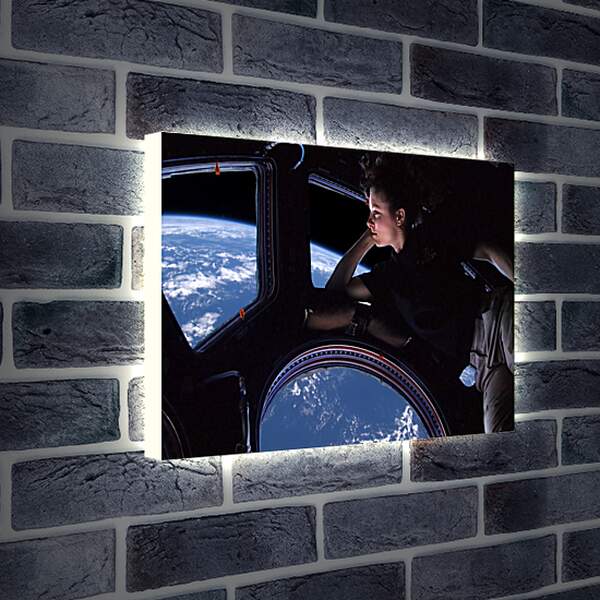 Лайтбокс световая панель - Вид из МКС на землю