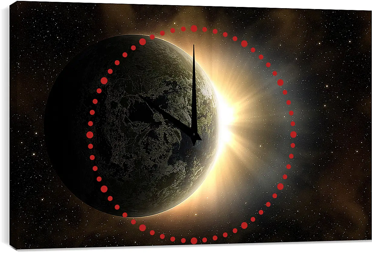 Часы картина - Космос