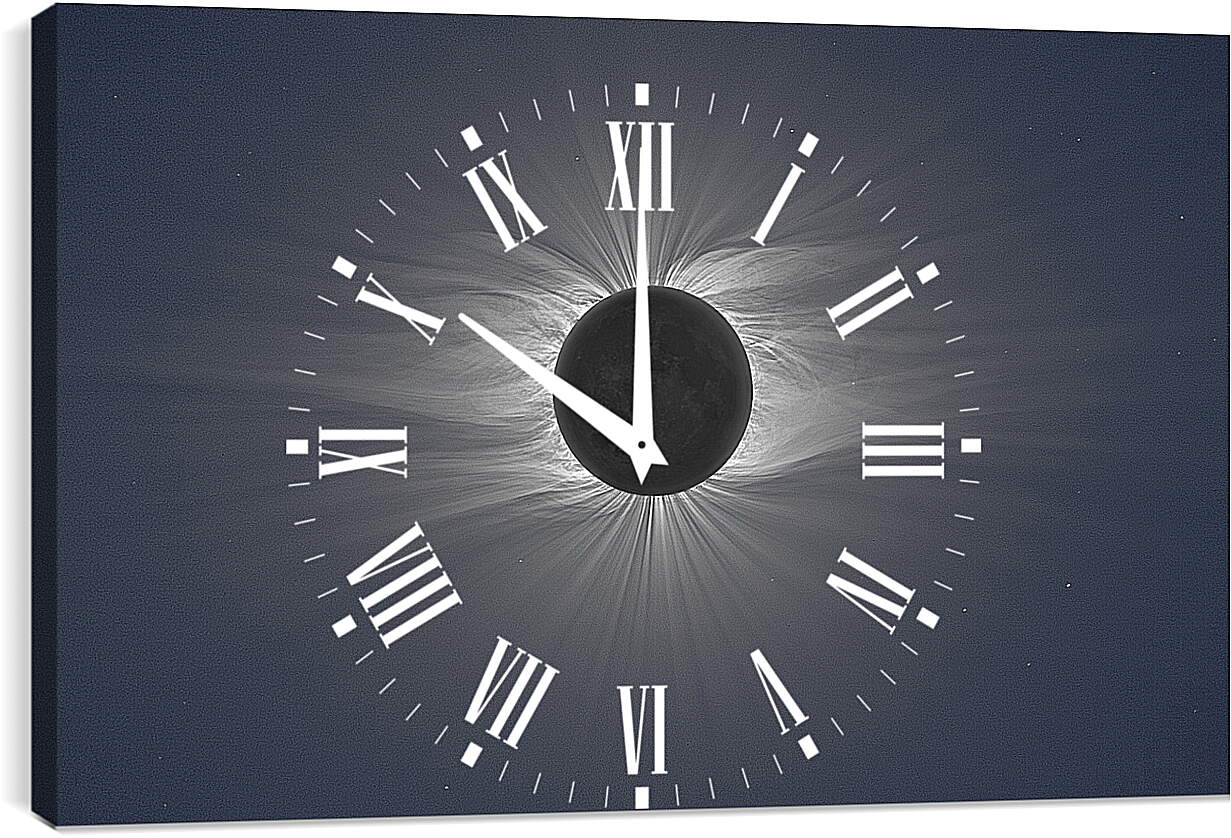 Часы картина - Солнечное затмение