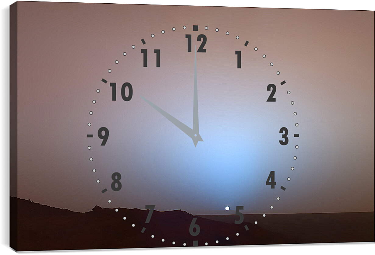 Часы картина - Закат солнца