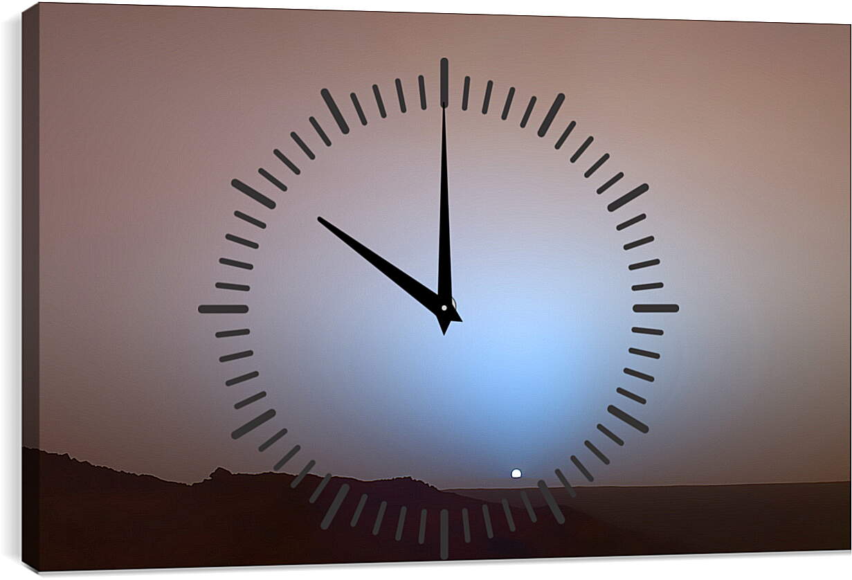 Часы картина - Закат солнца