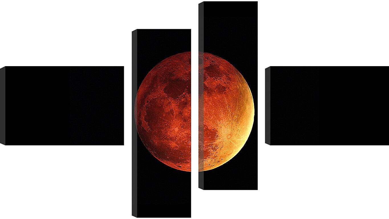 Модульная картина - Кровавая луна