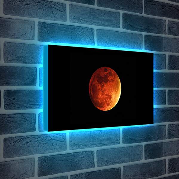 Лайтбокс световая панель - Кровавая луна