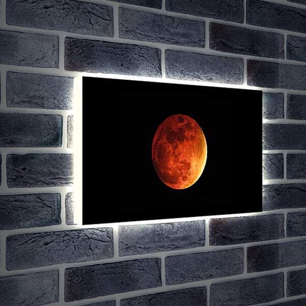 Лайтбокс световая панель - Кровавая луна