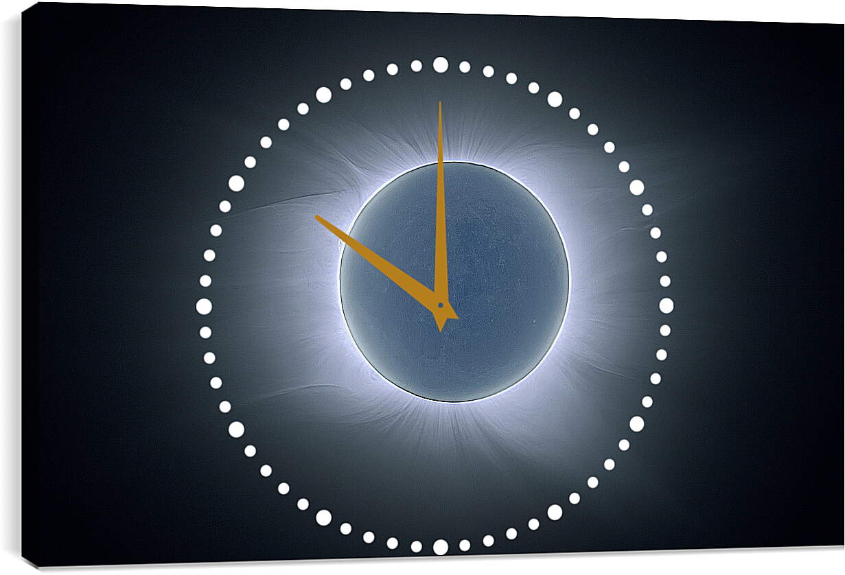 Часы картина - Солнечное затмение