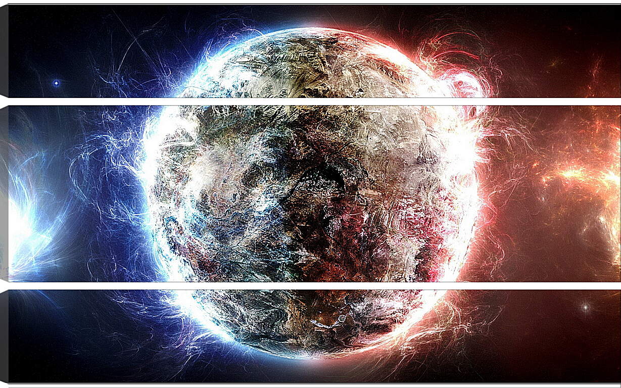 Модульная картина - Рождение планеты