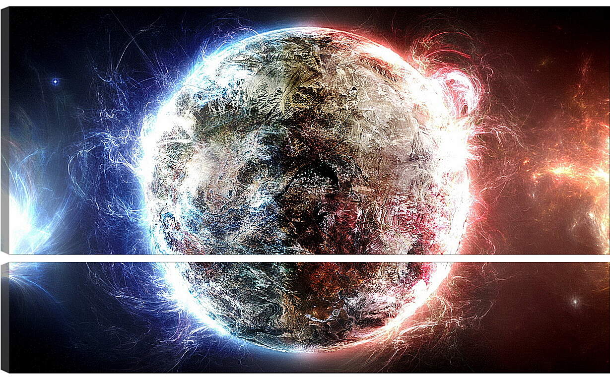 Модульная картина - Рождение планеты