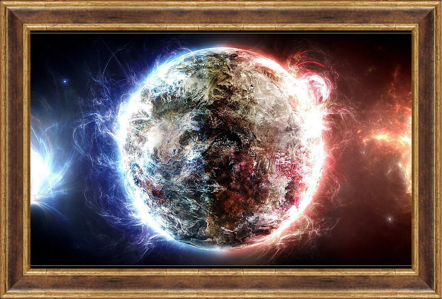 Картина в раме - Рождение планеты