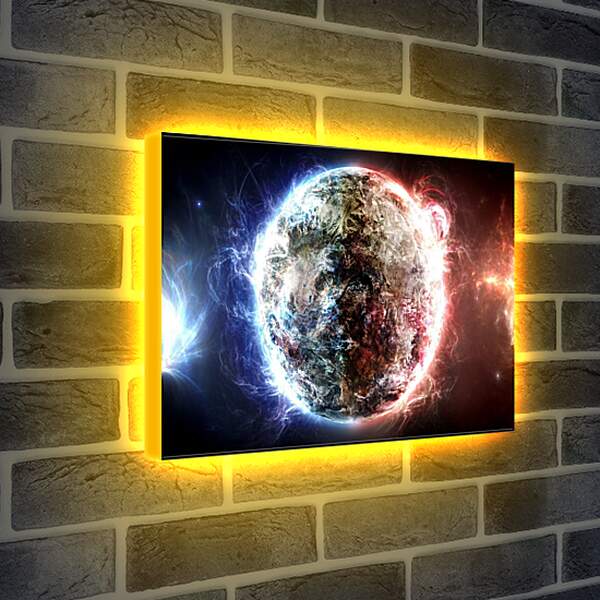Лайтбокс световая панель - Рождение планеты