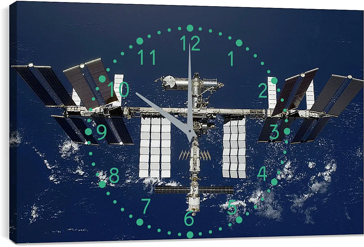 Часы картина - Космос