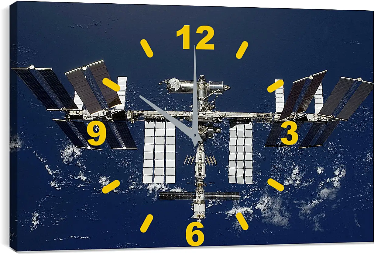 Часы картина - Космос