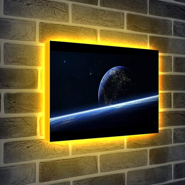 Лайтбокс световая панель - Поверхность земли глазами космонавта