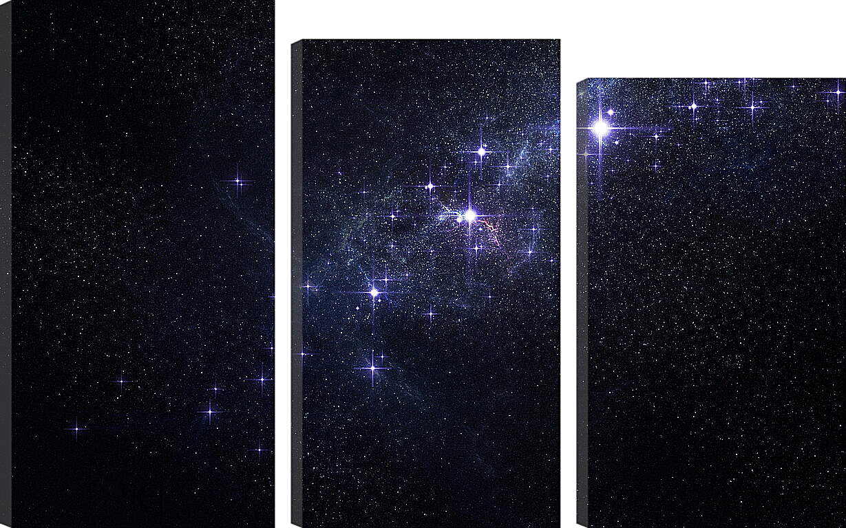 Модульная картина - Звёзды в космосе