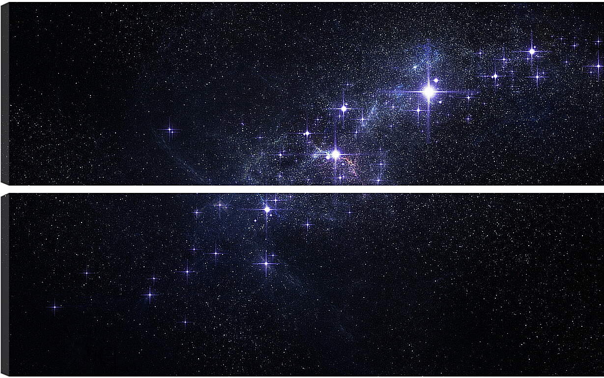 Модульная картина - Звёзды в космосе