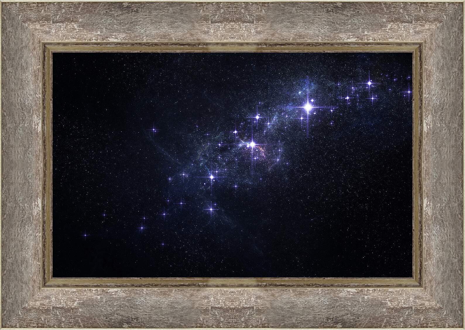 Картина в раме - Звёзды в космосе