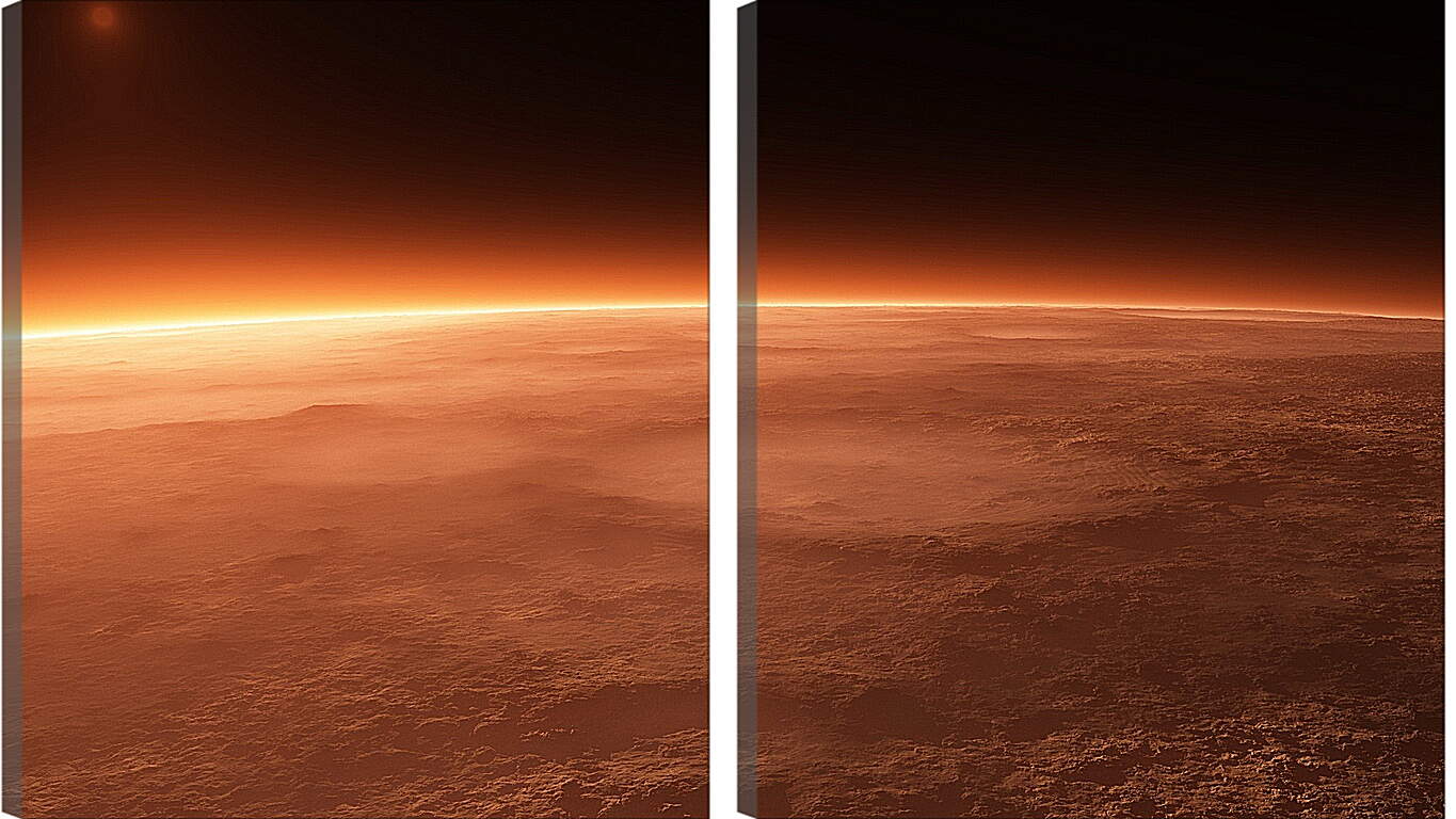 Модульная картина - Марс. Красная планета