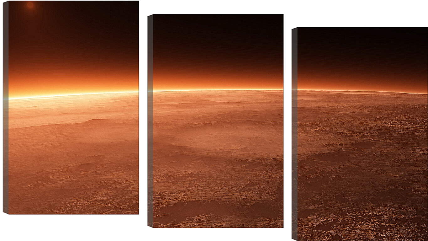 Модульная картина - Марс. Красная планета