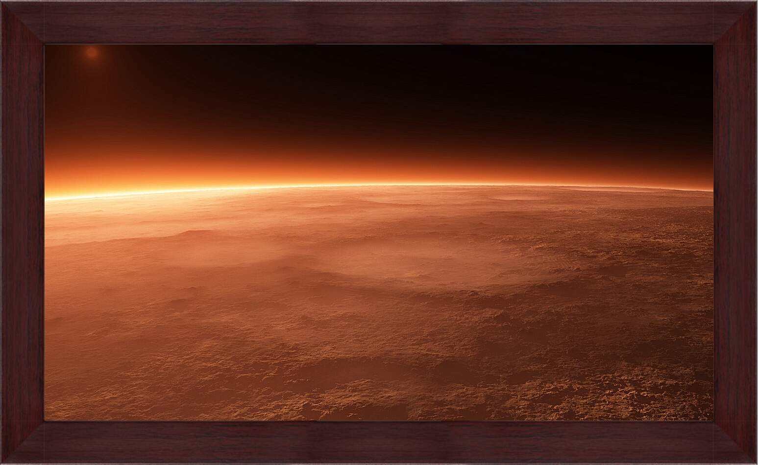 Картина в раме - Марс. Красная планета