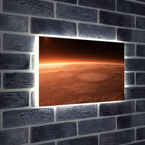 Лайтбокс световая панель - Марс. Красная планета