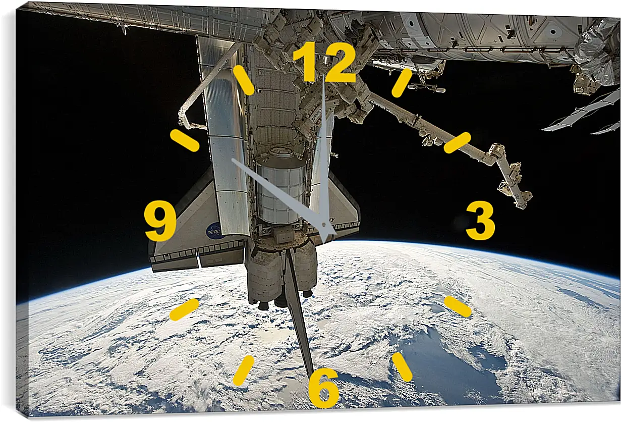 Часы картина - Космос
