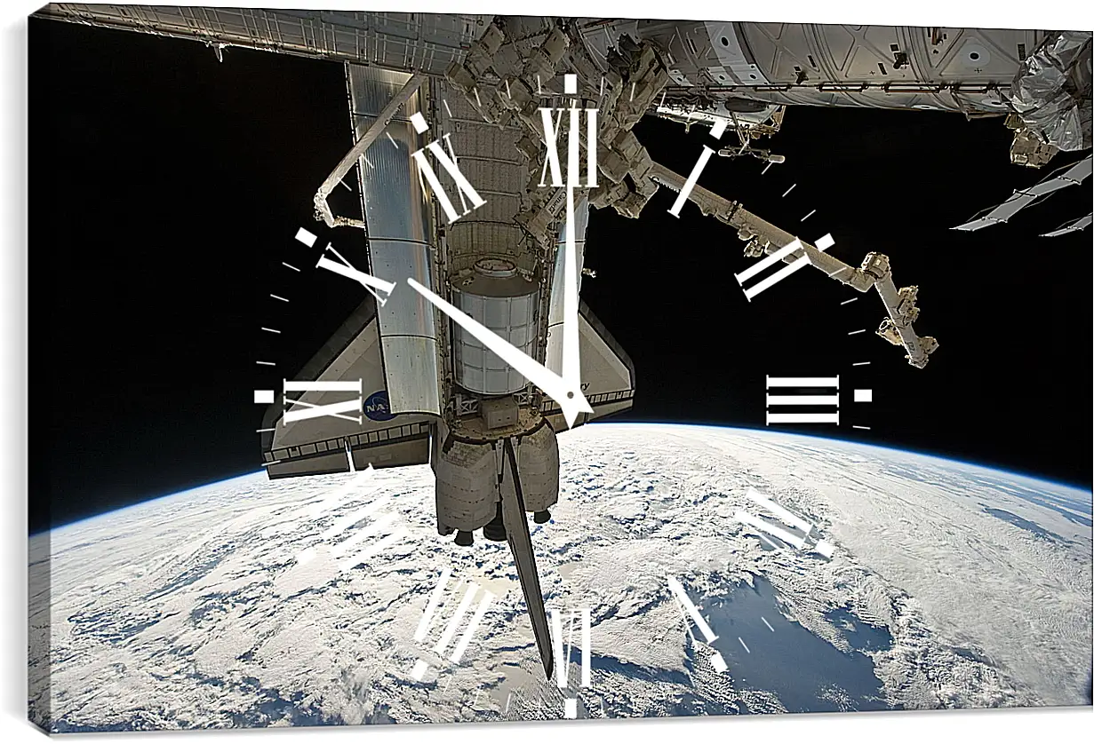 Часы картина - Космос