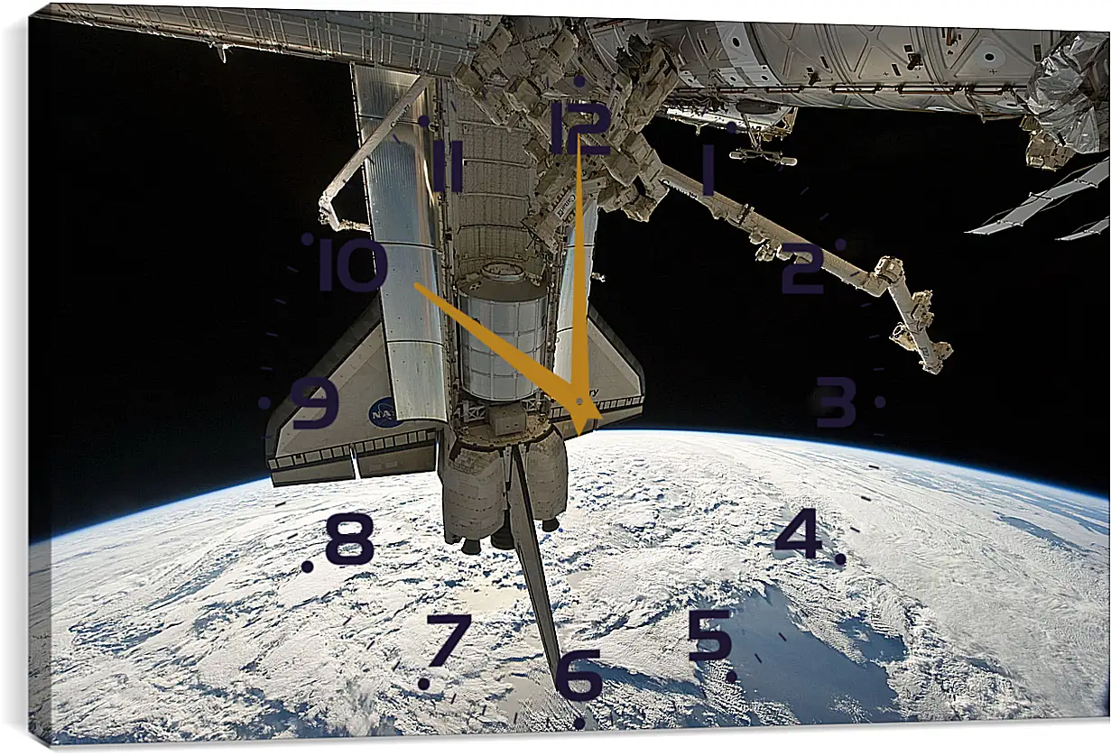 Часы картина - Космос