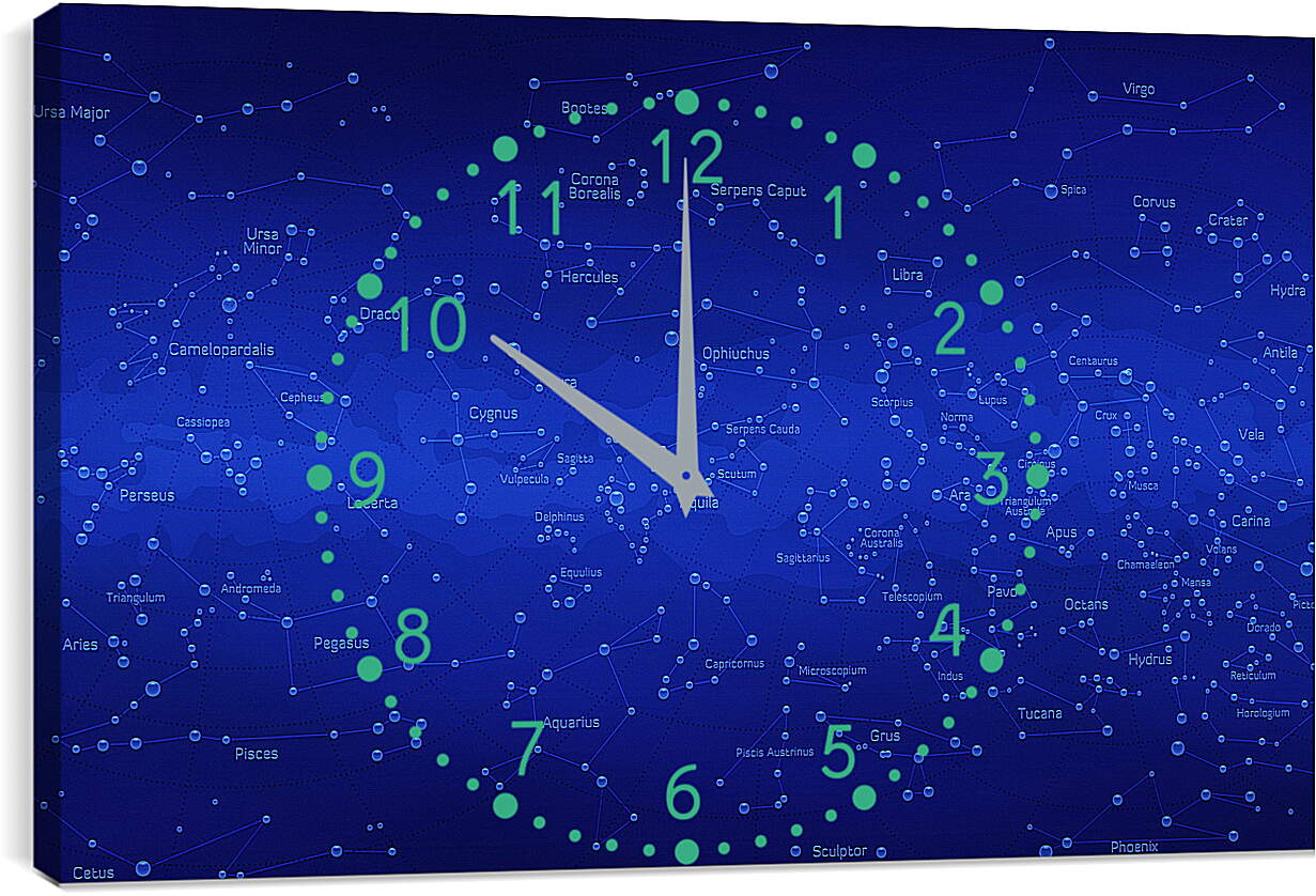 Часы картина - Карта звездного неба