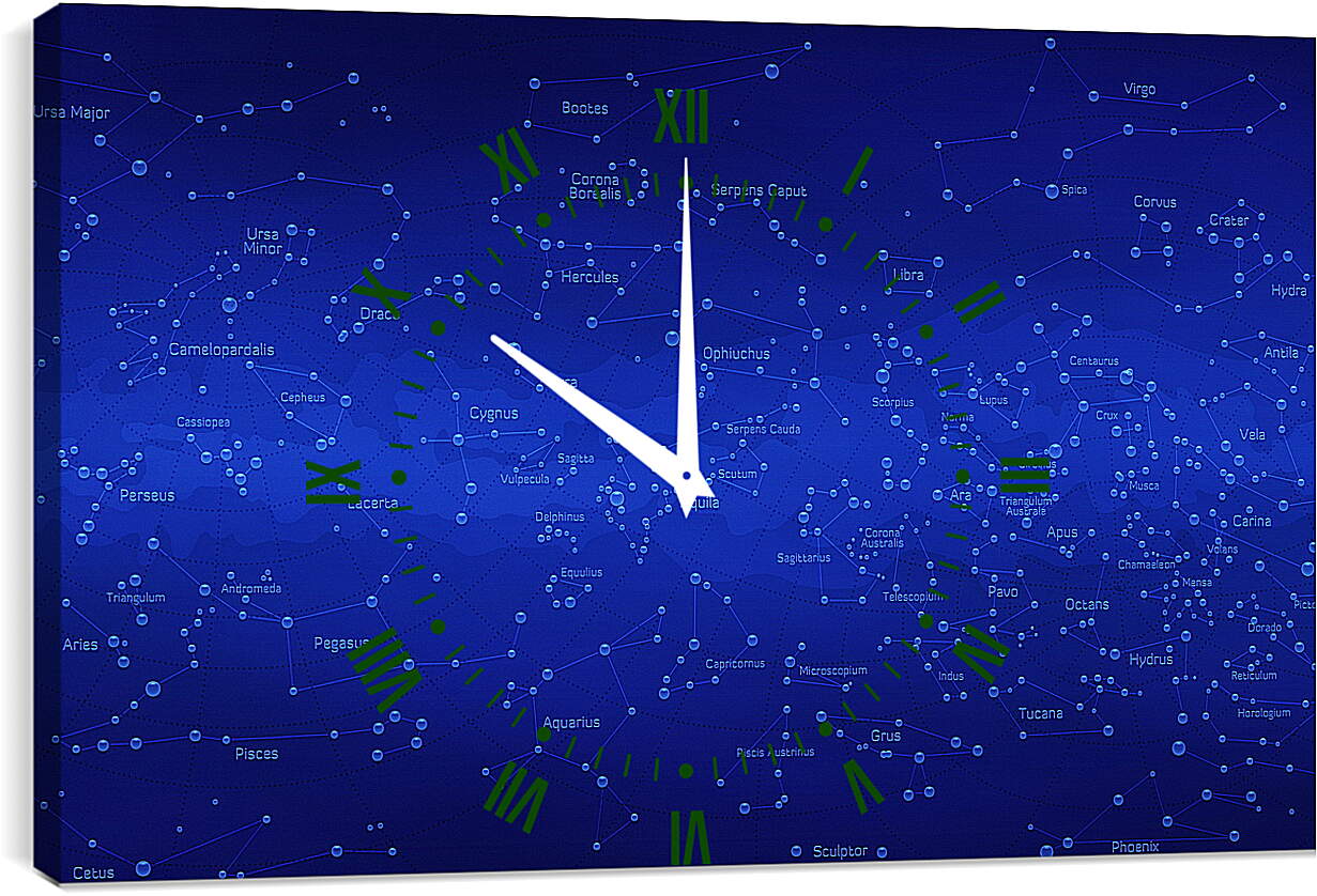 Часы картина - Карта звездного неба