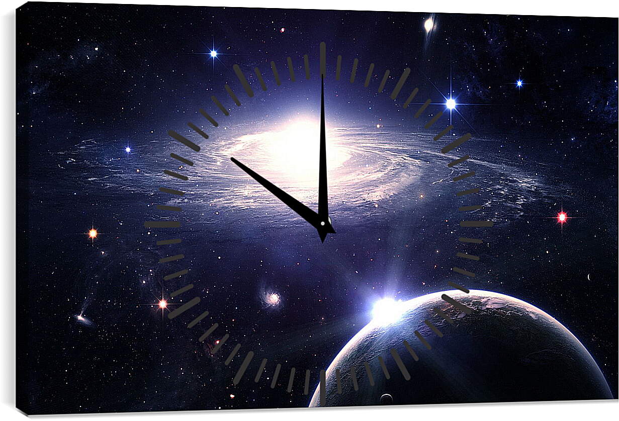 Часы картина - Далекая галактика