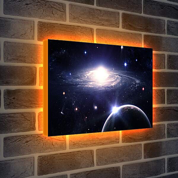 Лайтбокс световая панель - Далекая галактика