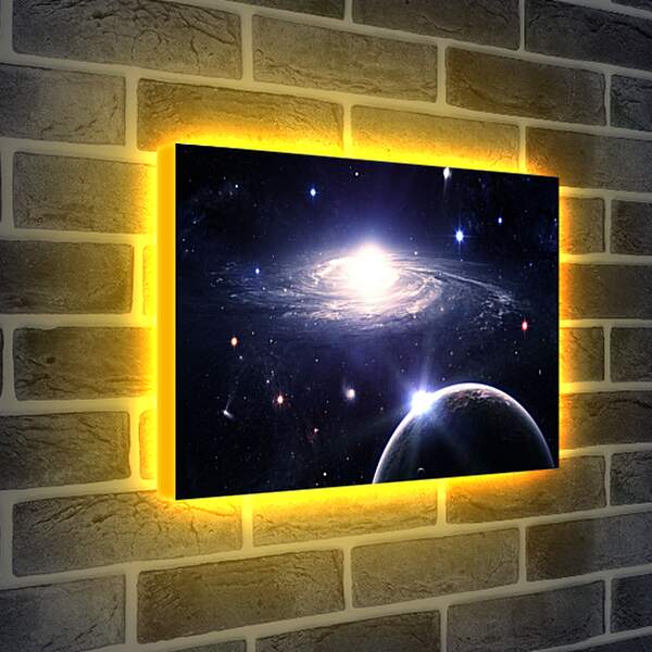 Лайтбокс световая панель - Далекая галактика
