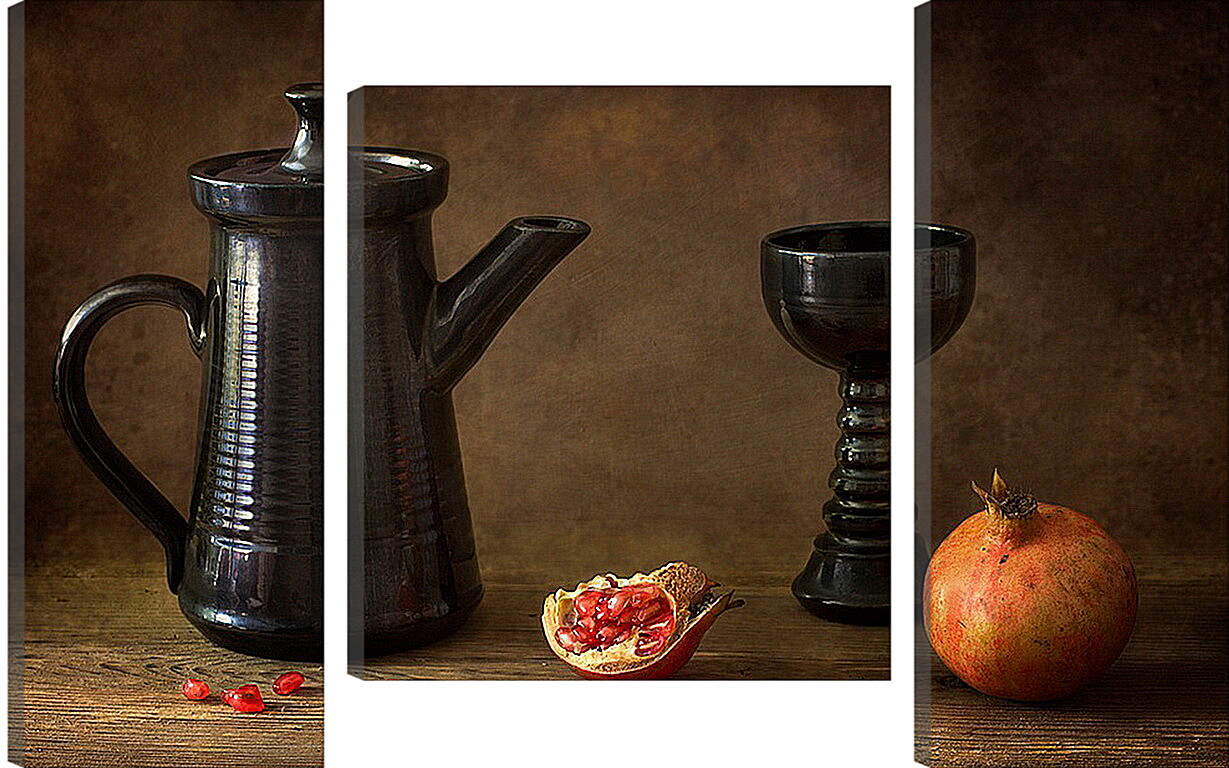 Модульная картина - Гранат и чайник