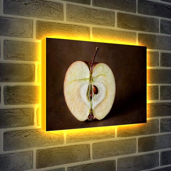 Лайтбокс световая панель - Яблоко с косточками