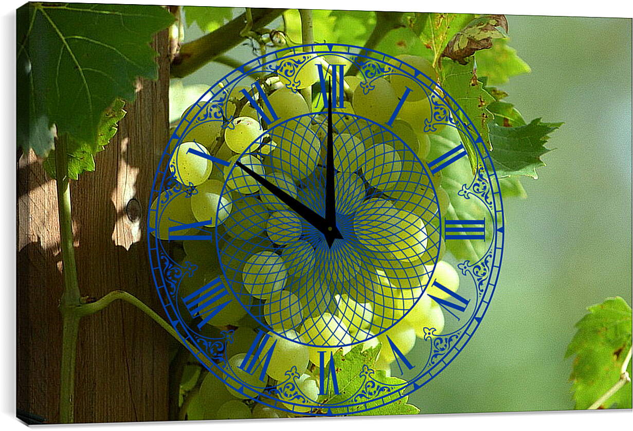 Часы картина - Виноградная гроздь