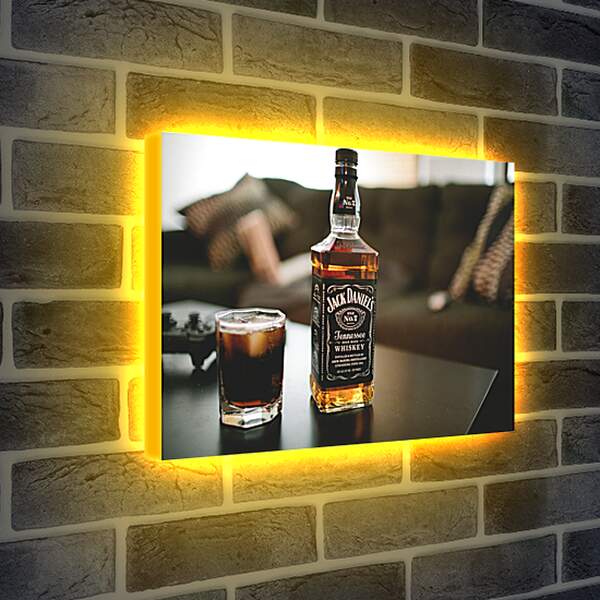 Лайтбокс световая панель - Виски Jack Daniel's