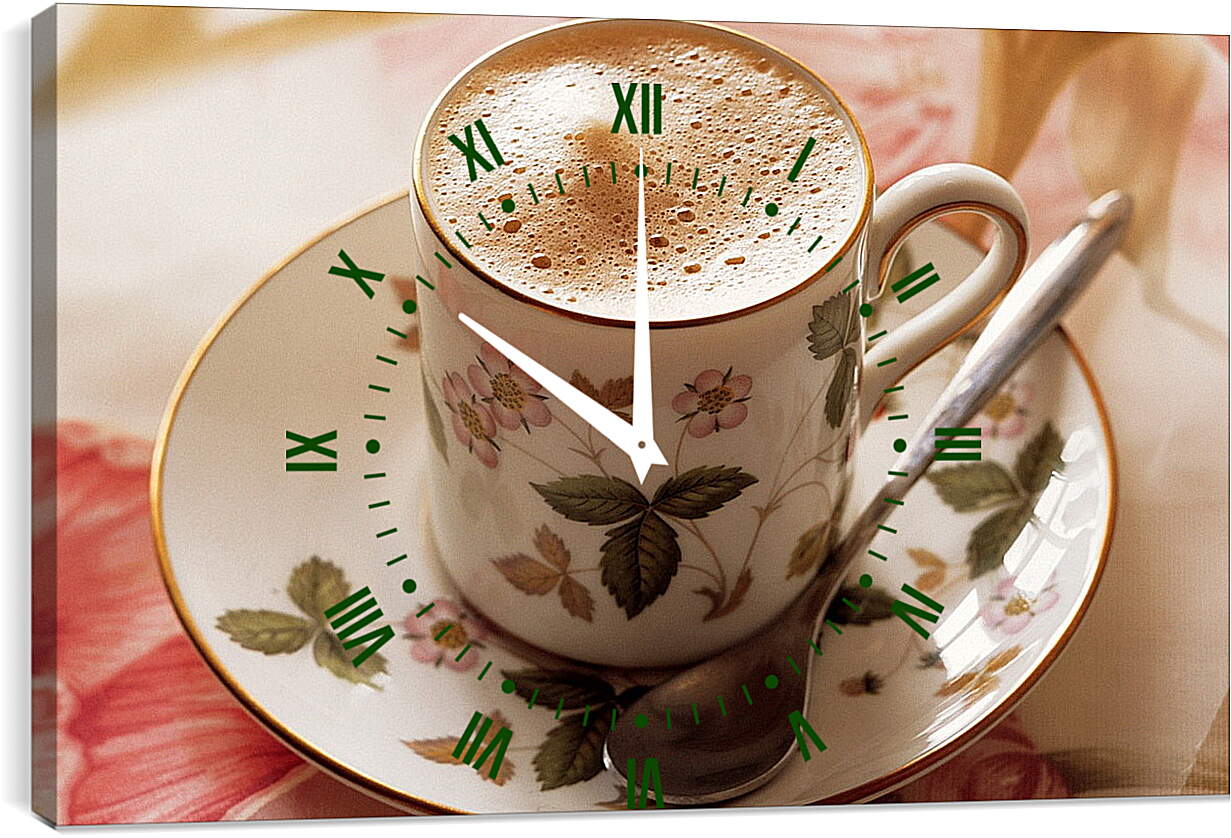 Часы картина - Чашечка кофе