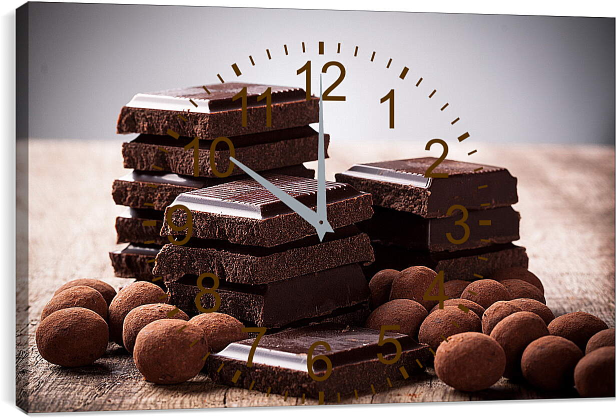 Часы картина - Шоколад