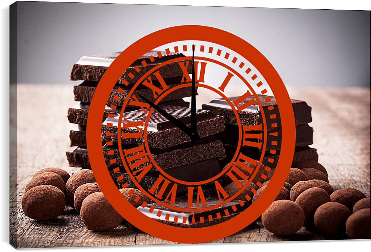Часы картина - Шоколад