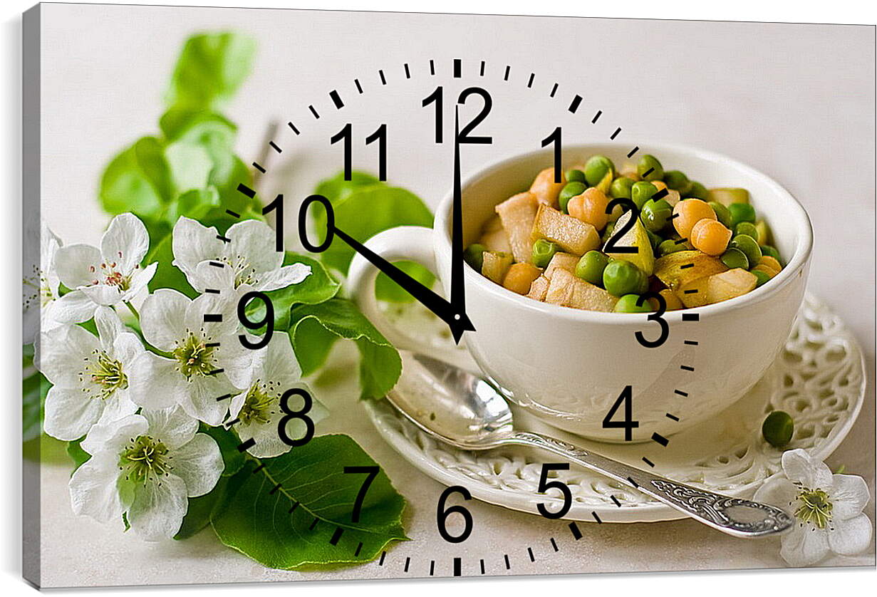 Часы картина - Летний салат