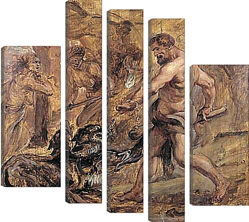 Модульная картина - Геракл и Цербер. Питер Пауль Рубенс