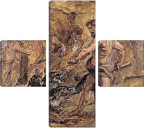 Модульная картина - Геракл и Цербер. Питер Пауль Рубенс