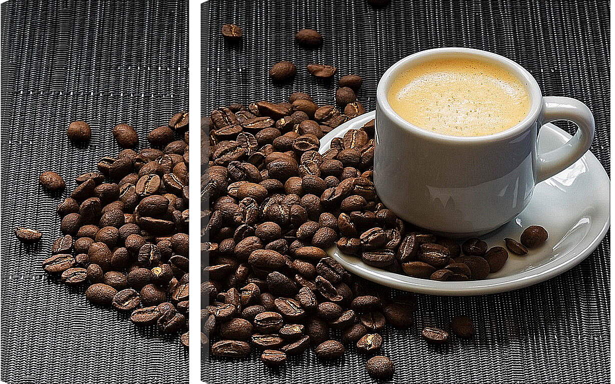 Модульная картина - Кофе, кофейные зёрна