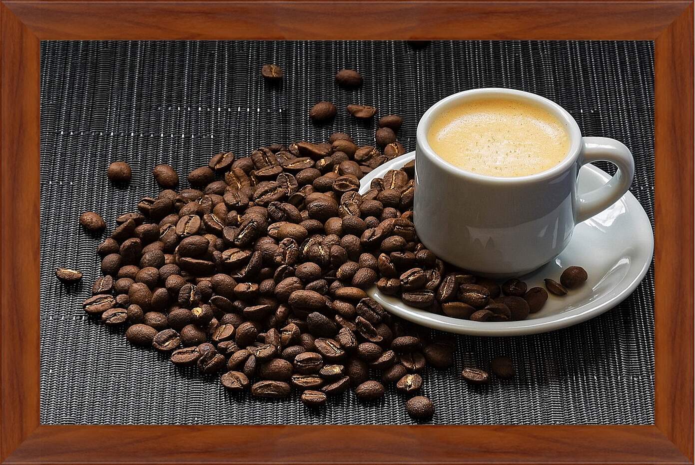 Картина в раме - Кофе, кофейные зёрна