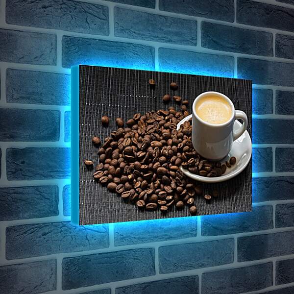 Лайтбокс световая панель - Кофе, кофейные зёрна