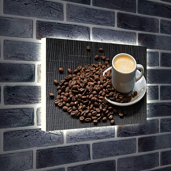 Лайтбокс световая панель - Кофе, кофейные зёрна