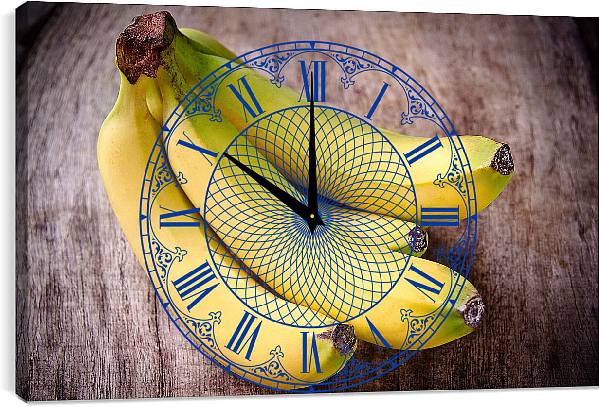 Часы картина - Бананы
