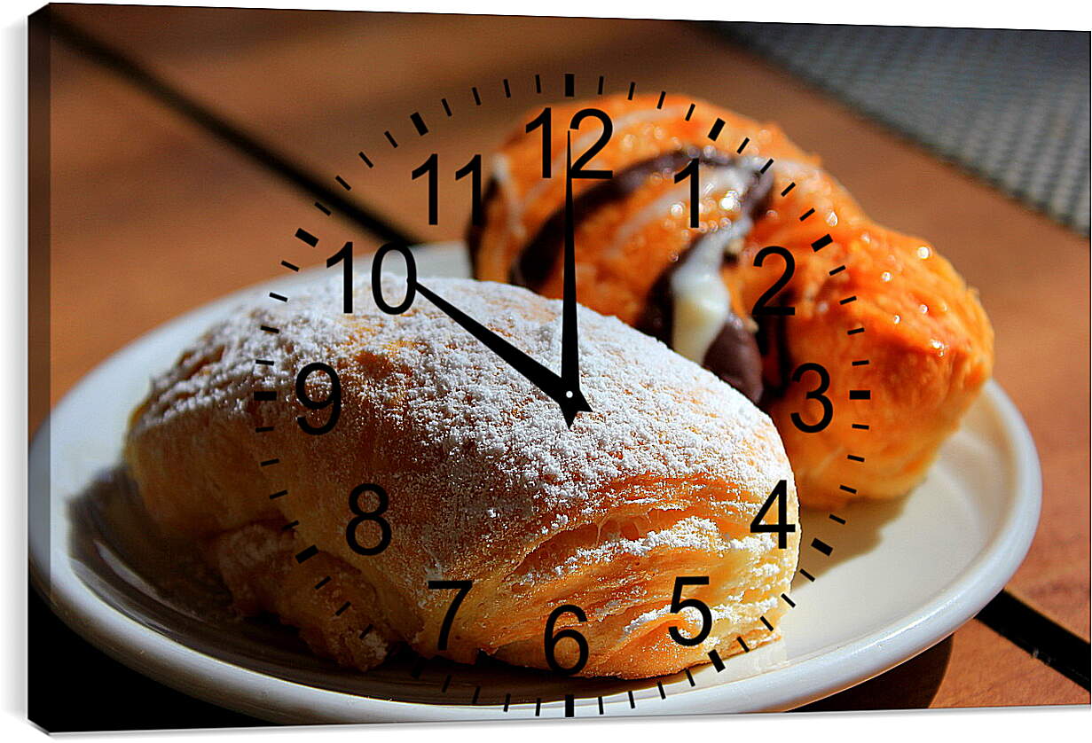 Часы картина - Тарелка с едой
