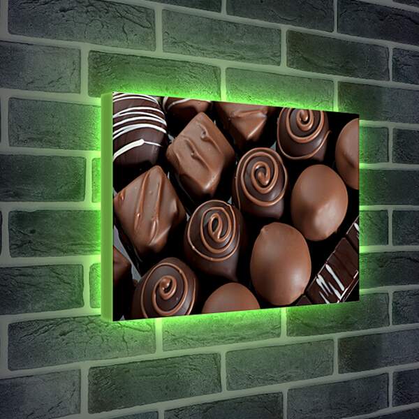 Лайтбокс световая панель - Шоколадные конфеты
