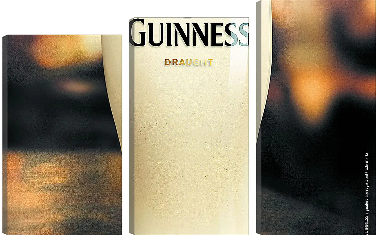 Модульная картина - Бокал Guinness