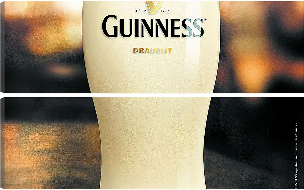 Модульная картина - Бокал Guinness